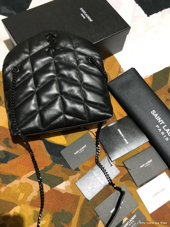 Tony Luxuries CHAIN MINI SMALL PUFFER BAG YSL 0825
